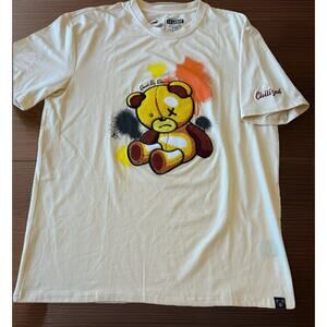 Y2K Mens 2XL T- Shirt Dead Teddy Bear Embroidered Streetwear Basketball EST 2002